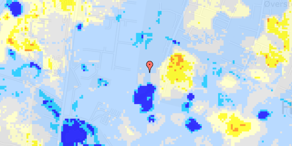 Ekstrem regn på Langebjergvej 532