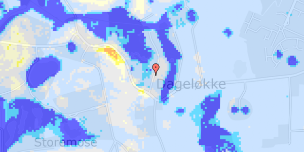 Ekstrem regn på Lille Mosevej 5