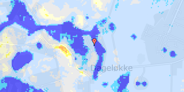 Ekstrem regn på Lille Mosevej 16