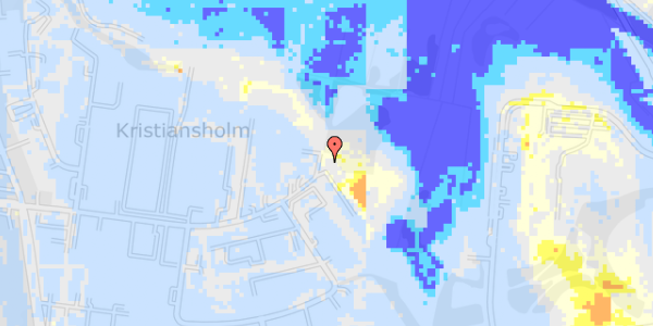 Ekstrem regn på Holmensvej 20A