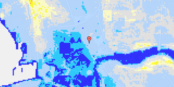 Ekstrem regn på Jernbanegade 24