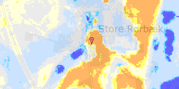 Ekstrem regn på Store Rørbækvej 21