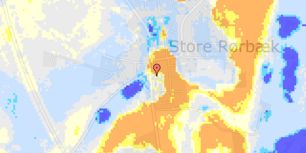 Ekstrem regn på Store Rørbækvej 23A