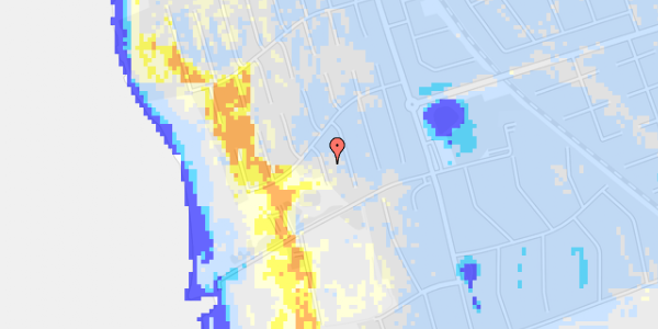 Ekstrem regn på Strandgårds Alle 95