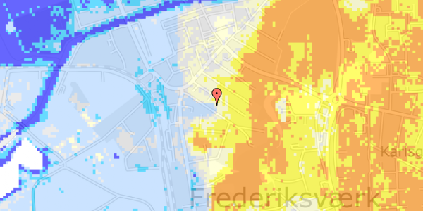 Ekstrem regn på Anker Heegaardsgade 9