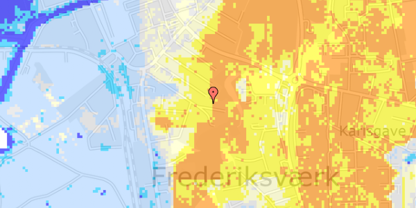 Ekstrem regn på Anker Heegaardsgade 17