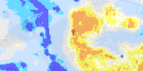 Ekstrem regn på Anna Borgsvej 33