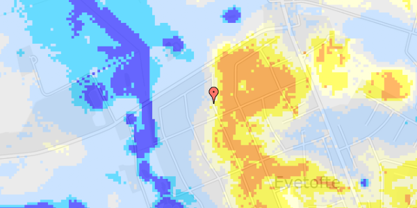 Ekstrem regn på Anna Borgsvej 37