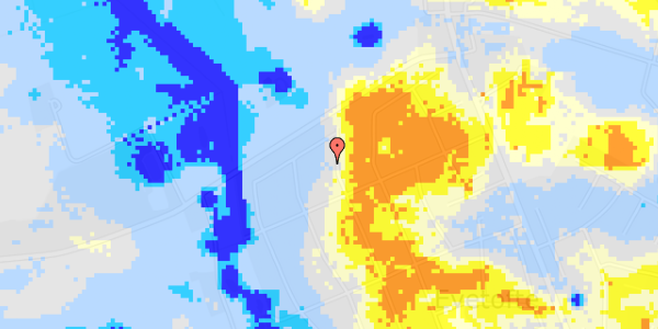 Ekstrem regn på Anna Borgsvej 39