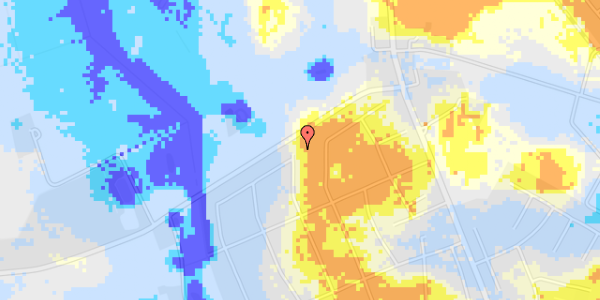 Ekstrem regn på Anna Borgsvej 46