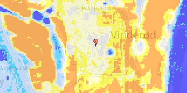 Ekstrem regn på Heimdalsvej 4