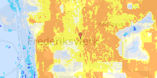 Ekstrem regn på Hillerødvej 40A, st. 