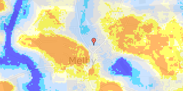 Ekstrem regn på Lindebjergvej 4A