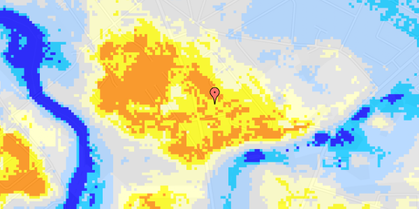 Ekstrem regn på Lindebjergvej 48