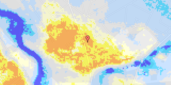 Ekstrem regn på Lindebjergvej 58