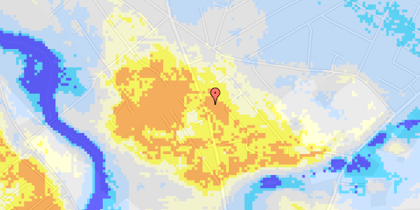 Ekstrem regn på Lindebjergvej 60