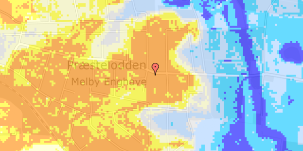 Ekstrem regn på Melby Enghavevej 71