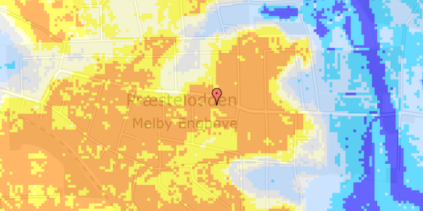 Ekstrem regn på Melby Enghavevej 77