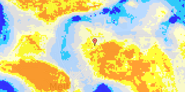 Ekstrem regn på Melbyvej 86