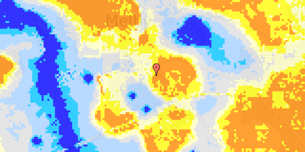 Ekstrem regn på Melbyvej 156