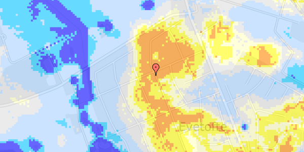 Ekstrem regn på Poul Reumertsvej 37