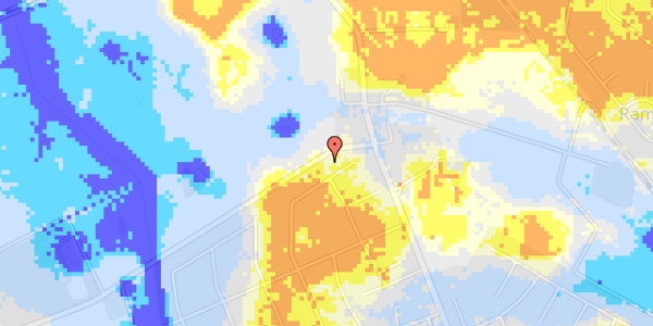 Ekstrem regn på Poul Reumertsvej 59