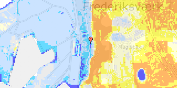 Ekstrem regn på Strandvejen 76, 1. th