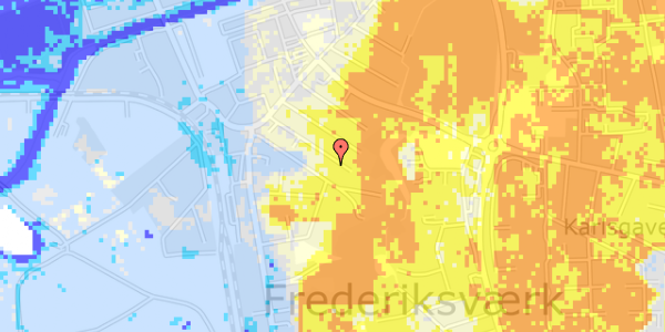 Ekstrem regn på Tscherningsgade 12, st. th