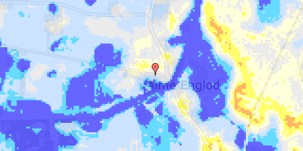 Ekstrem regn på Alme Englodsvej 5