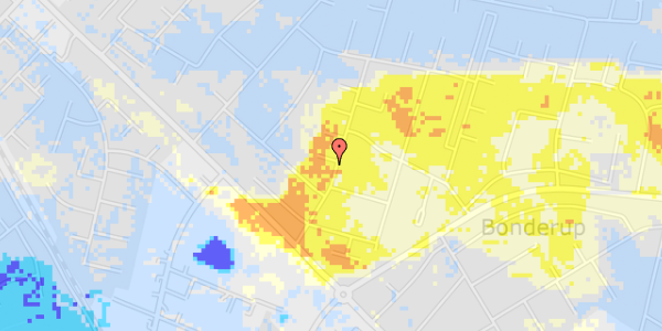 Ekstrem regn på Bonderupgårds Alle 11