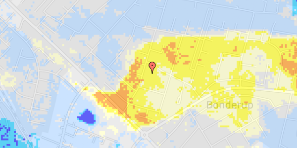 Ekstrem regn på Bonderupgårds Alle 12A