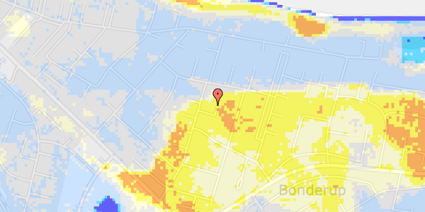 Ekstrem regn på Bonderupgårds Alle 24