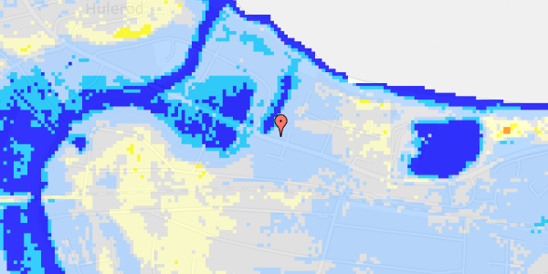 Ekstrem regn på Dr Mølle Strandvej 568Q