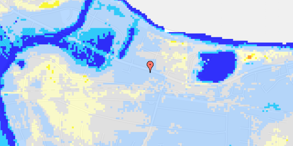 Ekstrem regn på Dr Mølle Strandvej 661