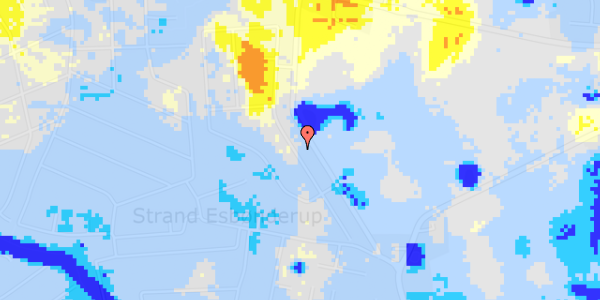 Ekstrem regn på Dyrholmen 101