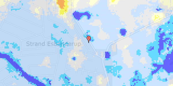 Ekstrem regn på Dyrholmen 115