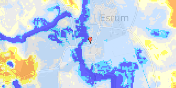 Ekstrem regn på Esrum Hovedgade 7