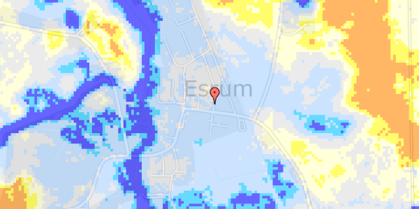 Ekstrem regn på Esrum Hovedgade 29