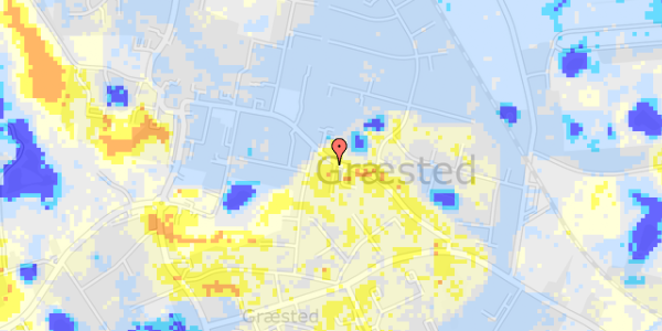 Ekstrem regn på Græsted Hovedgade 46