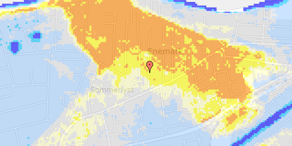 Ekstrem regn på Hybenbakken 5