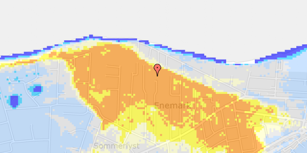 Ekstrem regn på Hybenbakken 19