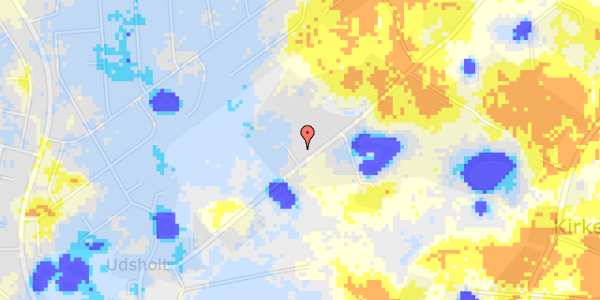 Ekstrem regn på Jydebjergvej 3B