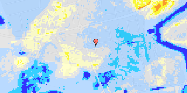 Ekstrem regn på Langdraget 102