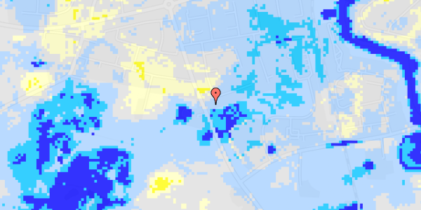 Ekstrem regn på Langdraget 124