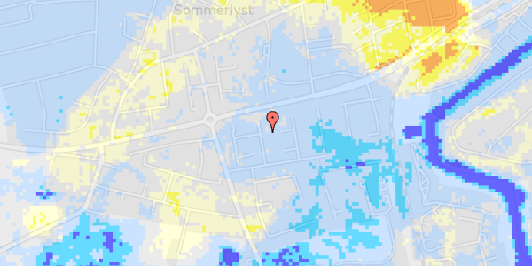 Ekstrem regn på Langdraget 225