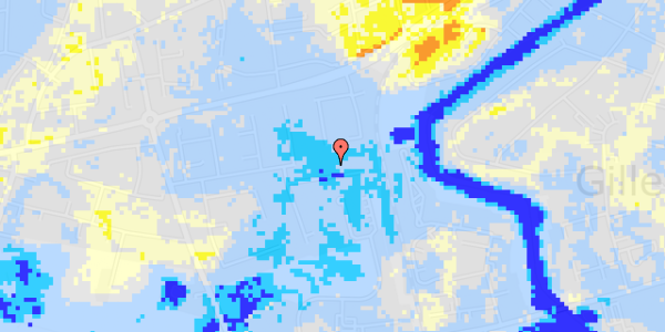 Ekstrem regn på Langdraget 250