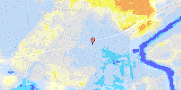 Ekstrem regn på Langdraget 317A