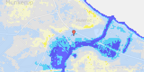 Ekstrem regn på Munkerup Strandvej 19