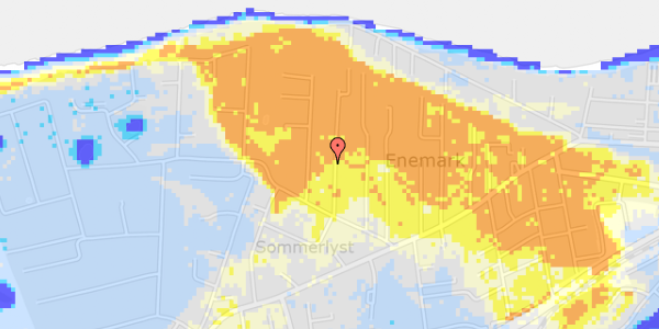 Ekstrem regn på Nordhøjvej 6