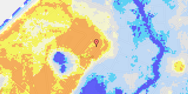 Ekstrem regn på Oluf Andersens Vej 9